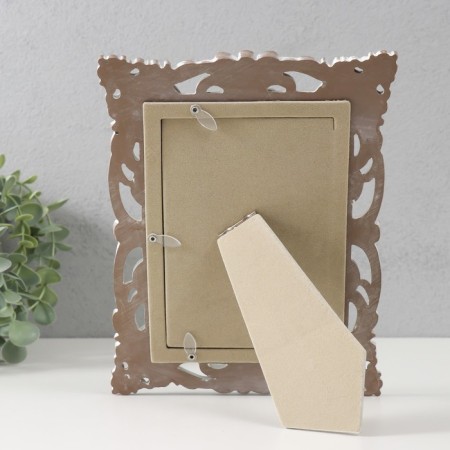 Photo frame Polystone 10x15 cm "Elysium" White with a patina 18.1x1.7x23.2 cm-3