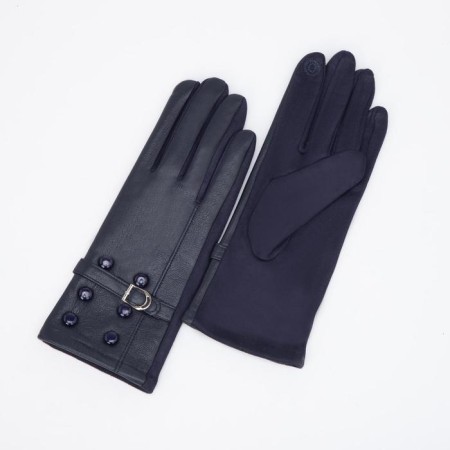Gloves are female, dimensionless, without insulation, blue color