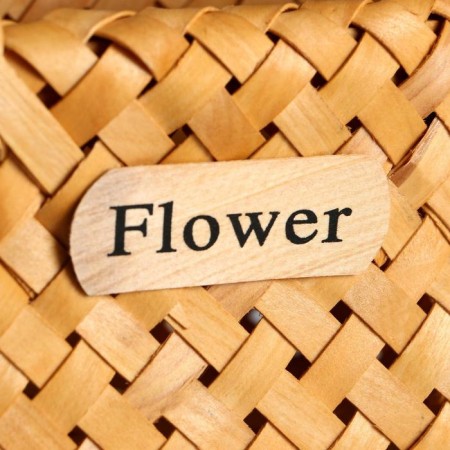Wicker basket (sequoia), 17x13x9.5/23.5 cm, 1 pc., Natural-1