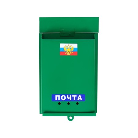 Mailbox “mail”, vertical, without a lock (with a loop), green-4