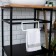 Hanger for towels, plastic, 22.5x6x9 cm, white color