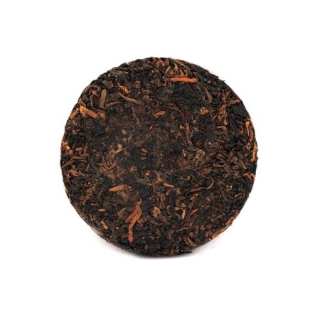 Chinese sustained tea "Shu puer. Bulang Shan", 100 g, 2020 g, Yunnan, pancake-2
