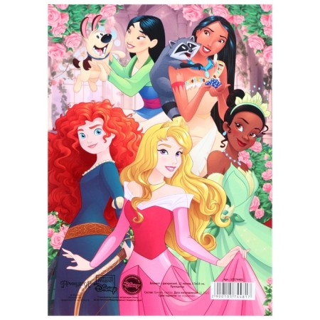 Notepad Coloring Painting 12 sheets, 13x18 cm, princesses-6