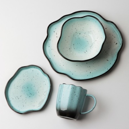 Poramine Ceramic Norovoy Territory "Blue", 17 cm, blue color-8