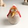 Polystone souvenir "Crow in glasses and a red cap with a bomb" Blostka 16x11x15 cm