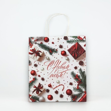 Package New Year's Craft “Happy New Year”, 22 x 12 x 25 cm, New Year-2