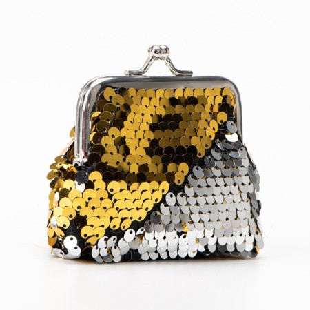 Wallet on the farmar, gold/silver color-1