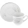 Tea Service 6/9 Constance, decor "Silver ears, Platinum laying", 15 items