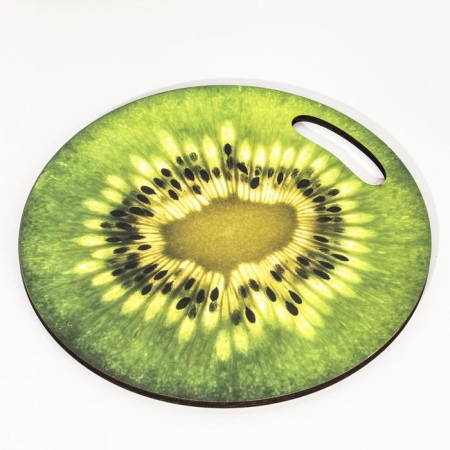 Board cutting and serving round kitchen "kiwi in context", 25.5 cm-2