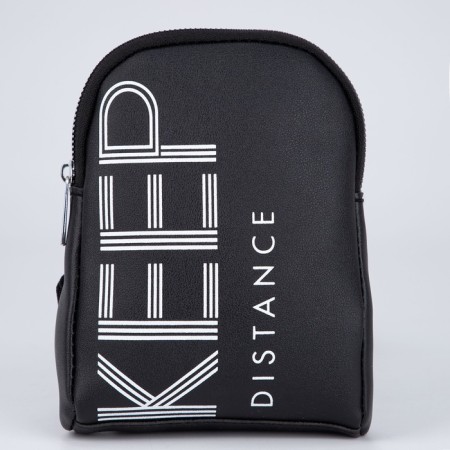 Youth bag over the shoulder Keep Distance, black color-3