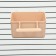 The bird feeder is large, rectangular, in a cage, 8 x 5 x 4.5 cm, beige