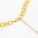 Chocker "chain" cartoons, yellow color, l = 37 cm