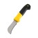 A universal folding tundra knife, 2k handle, curved blade, stainless steel