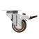 Furniture wheel Cappio d = 50, with a stop, rotary, soft move, tpr coating