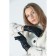 Gloves are female, dimensionless, without insulation, black color