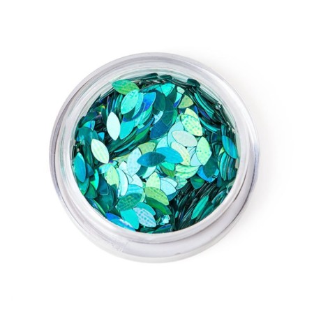 Sequins for decor TNL "petal", turquoise