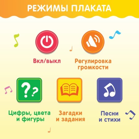 The training poster "first knowledge", with sound, works from batteries-4