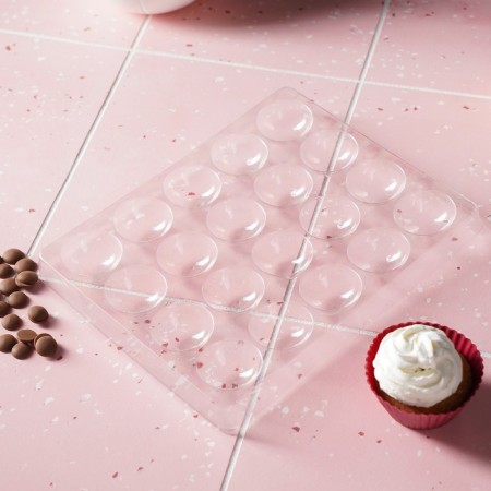Form for chocolate and sweets "Semosfer", 23.6 × 18.8 cm, 20 cells (4 × 4 × 1.8 cm)-5