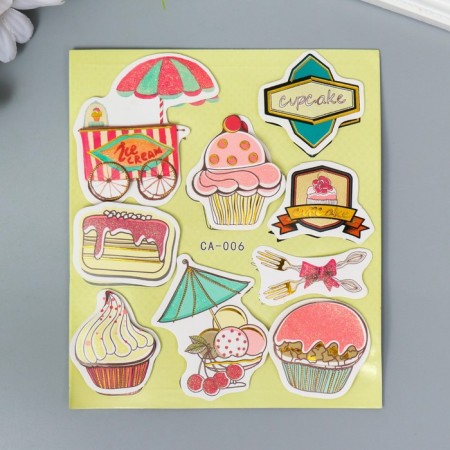 Cardboard sticker 2 layers "Sweets" 19x12.5 cm-1