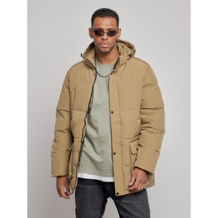 Extended male park, size 52, beige color-7