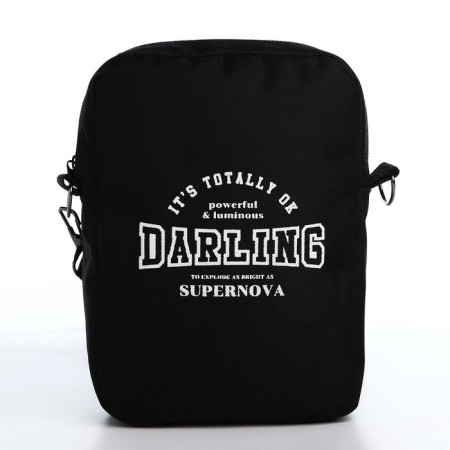 Bag "Darling", 15*3*20, lightning department, belt long, black-4