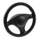 Braid on the steering wheel Lavita, size m, leather, black