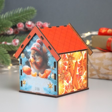 New Year's tea house "Make desire" 10.5x9.5x12 cm-2