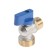 Ballic zein English tap for connecting household appliances, corner, 1/2 "x 3/4", brass