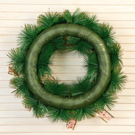 New Year's Wreath D-40 cm "Fat bows"-2