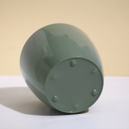Flower pot, d = 17 cm, 2.7 l, plastic, green sage-1