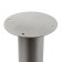 Support adjustable for the table, round, silver D-50mm