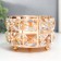 Summary Metal for 1 candle "Crystals" Circle gold 6.5x9x9 cm