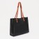 Shoper bag on a magnetic button, black color