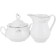 Coffee service 6/9 Constance, decor "Gray ornament, Platinum layering", 15 items