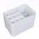 Loader stand, white, 9 round, 6 square, 18 x 26.5 x 18 cm