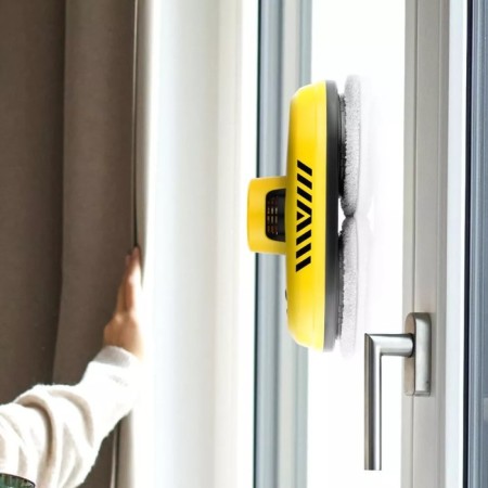Robot Mail of Windows KitFort KT-5186, 80 W, 5.5 min/m2, from the battery, yellow-3