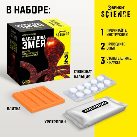 Set for the experiments of "Faraoneov Snake"-1