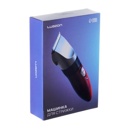Luazon Ltri-22 haircut machine, 2.5 W, 3/6/9/12 mm, ceramic. knife, battery, red-11