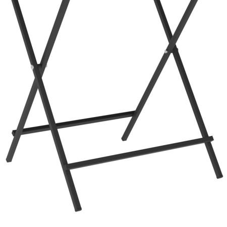 Folding table "Lunge Light", 605 × 605 × 750 mm, DPP gray / frame metal black matte-5