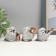 Figures "Owl Musical Trio" set of 3pcs, 5cm, gray