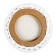 Round canvas on the subframe Calligrata, D-20 cm, 2 cm, cotton 100%, acrylic soil, grade, 380 g/m²