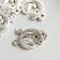 Decor for creativity Metal "Lizard" silver 3x2.4 cm