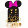 Metal earrings, 3 pairs, jewelry, Minnie Mouse