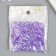 Beads for creativity Plastic "Rhombus Crystal Golography Lilac" set 20 grams 0.6x0.6x1.2 cm