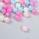 Beads for creativity Plastic "Pearlian ball. Tender assorted" Nr 20 g d = 1 cm