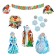 Set for the design "New Year!" 13 parts, garland length 180 cm, 68 x 41 cm