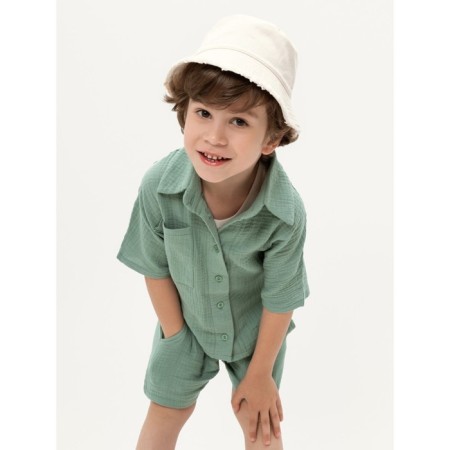 Muslim children's costume Amarobaby Easy, height 116 cm, mint color-11