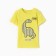 T -shirt for a boy, yellow color, height 74 cm