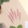 Candles for the cake "Brilliant radiance", 6 pcs, white with pink