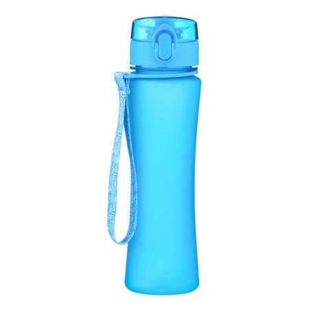 Water bottle, with a drinker, 600 ml, blue-1